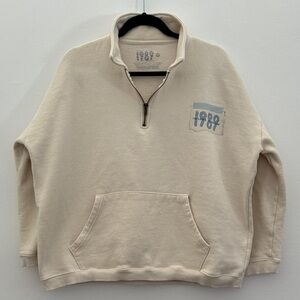 Official Taylor Swift “We Found Wonderland” 1989 Quarter Zip Pullover - Size M